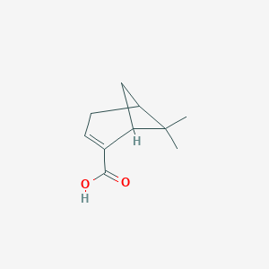 molecular formula C10H14O2 B096288 6,6-二甲基双环[3.1.1]庚-2-烯-2-羧酸 CAS No. 19250-17-0