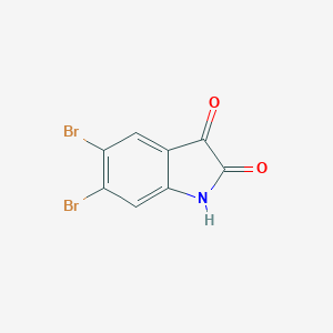 molecular formula C8H3Br2NO2 B096341 5,6-Dibromoindoline-2,3-dione CAS No. 17826-05-0