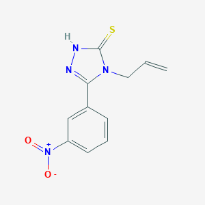 molecular formula C11H10N4O2S B096383 4-Allyl-5-(3-nitrophenyl)-4h-1,2,4-triazole-3-thiol CAS No. 17050-61-2