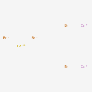 molecular formula Br4Cs2Pd B096399 Palladate(2-), tetrabromo-, dicesium, (SP-4-1)- CAS No. 15654-54-3