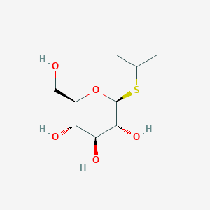 molecular formula C9H18O5S B096426 (2R,3S,4S,5R,6S)-2-(羟甲基)-6-(异丙硫)四氢-2H-吡喃-3,4,5-三醇 CAS No. 19165-11-8
