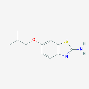 B096427 6-(2-Methylpropoxy)-1,3-benzothiazol-2-amine CAS No. 15850-84-7