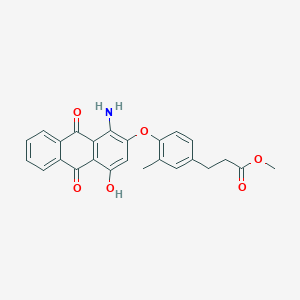 B096437 Methyl 3-(4-((1-amino-9,10-dihydro-4-hydroxy-9,10-dioxo-2-anthryl)oxy)-m-tolyl)propionate CAS No. 16472-09-6
