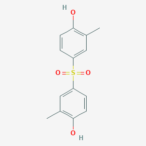 molecular formula C14H14O4S B096458 4,4'-磺酰基双(2-甲基苯酚) CAS No. 16346-97-7
