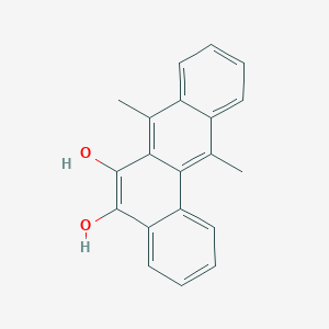 molecular formula C20H16O2 B096495 Benz(a)anthracene, 5,6-dihydroxy-7,12-dimethyl- CAS No. 16033-60-6