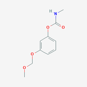 molecular formula C10H13NO4 B096526 N-Methylcarbamic acid m-(methoxymethoxy)phenyl ester CAS No. 18066-11-0
