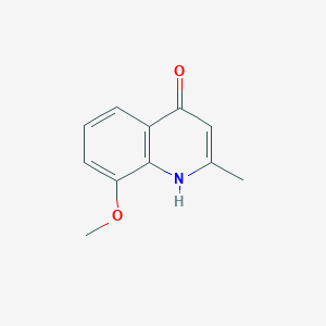 molecular formula C11H11NO2 B096571 4-羟基-8-甲氧基-2-甲基喹啉 CAS No. 15644-89-0