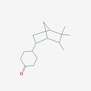 molecular formula C16H26O B096575 4-(5,5,6-Trimethylbicyclo[2.2.1]hept-2-YL)cyclohexan-1-one CAS No. 16618-85-2