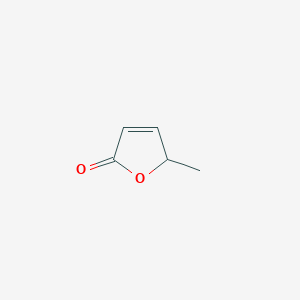molecular formula C5H6O2 B009660 5-甲基-2(5H)-呋喃酮 CAS No. 591-11-7