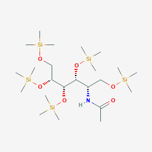 molecular formula C23H57NO6Si5 B096650 2-(Acetylamino)-1-O,3-O,4-O,5-O,6-O-pentakis(trimethylsilyl)-2-deoxy-D-glucitol CAS No. 19127-02-7