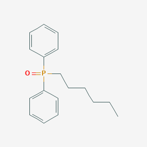 molecular formula C18H23OP B096672 Phosphine oxide, hexyldiphenyl- CAS No. 19259-70-2