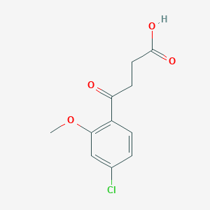 molecular formula C11H11ClO4 B096771 4-(4-氯-2-甲氧基苯基)-4-氧代丁酸 CAS No. 15572-02-8