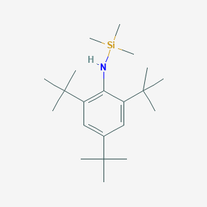 molecular formula C21H39NSi B009682 2,4,6-Tri-tert-butyl-N-(trimethylsilyl)aniline CAS No. 101455-63-4