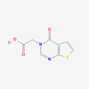 molecular formula C8H6N2O3S B096843 (4-氧代噻吩并[2,3-d]嘧啶-3(4H)-基)乙酸 CAS No. 18740-34-6