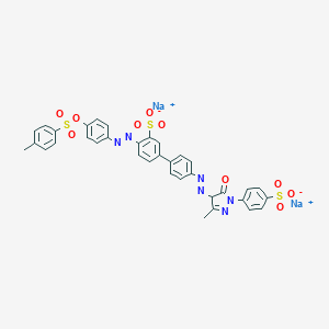 molecular formula C35H26N6Na2O10S3 B096862 C.I. 酸性橙 63 CAS No. 15792-50-4