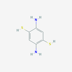 molecular formula C6H8N2S2 B096872 2,5-Diaminobenzene-1,4-dithiol CAS No. 15657-79-1