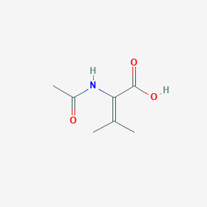 molecular formula C7H11NO3 B096875 Crotonic acid, 2-acetamido-3-methyl- CAS No. 6642-21-3