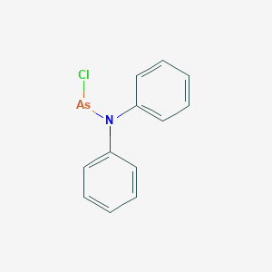 molecular formula C12H10AsClN B096889 Arsonamidous chloride, N,N-diphenyl- CAS No. 16758-26-2