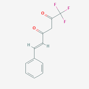 molecular formula C12H9F3O2 B096917 1,1,1-三氟-6-苯基己-5-烯-2,4-二酮 CAS No. 18931-64-1