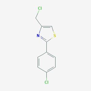 molecular formula C10H7Cl2NS B096933 4-(Chloromethyl)-2-(4-chlorophenyl)-1,3-thiazole CAS No. 17969-22-1