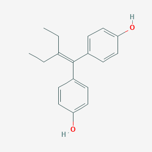 molecular formula C18H20O2 B096941 4,4'-(2-Ethyl-1-butenylidene)diphenol CAS No. 16174-47-3