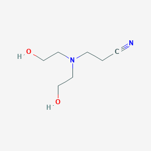 molecular formula C7H14N2O2 B096942 Propanenitrile, 3-(bis(2-hydroxyethyl)amino)- CAS No. 17209-72-2