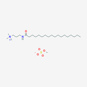 molecular formula C25H54N2O5S B096948 Trimethyl-3-[(1-oxooctadecyl)amino]propylammonium methyl sulphate CAS No. 19277-88-4