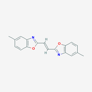 molecular formula C18H14N2O2 B096958 Benzoxazole, 2,2'-(1,2-ethenediyl)bis[5-methyl- CAS No. 17233-65-7
