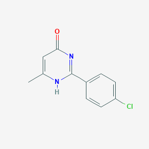 molecular formula C11H9ClN2O B096962 2-(4-Chlorophenyl)-6-methyl-4-pyrimidinol CAS No. 16858-20-1