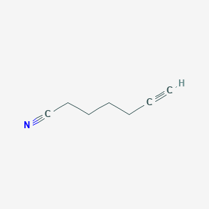 molecular formula C7H9N B096986 6-庚炔腈 CAS No. 15295-69-9