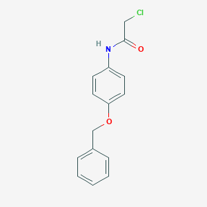 molecular formula C15H14ClNO2 B097004 N-(4-苄氧基-苯基)-2-氯-乙酰胺 CAS No. 19514-92-2