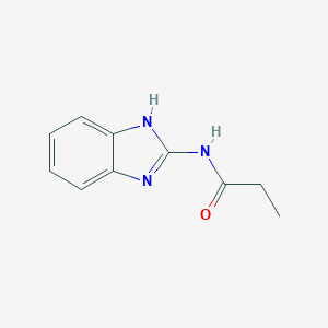 molecular formula C10H11N3O B097035 N-(1H-benzimidazol-2-yl)propanamide CAS No. 17413-08-0