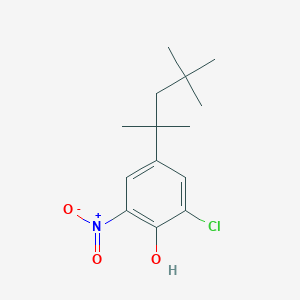molecular formula C14H20ClNO3 B097080 2-Chloro-6-nitro-4-(2,4,4-trimethylpentan-2-yl)phenol CAS No. 17199-21-2