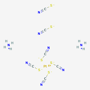 molecular formula C6H8N8PtS6 B097135 六(硫氰酸根)合铂(IV)铵 CAS No. 19372-45-3