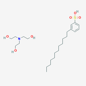 molecular formula C24H45NO6S B009719 十二烷基苯磺酸三乙醇胺 CAS No. 27323-41-7