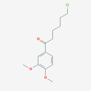 B097218 1-Chloro-6-(3,4-dimethoxyphenyl)-6-oxohexane CAS No. 19347-74-1