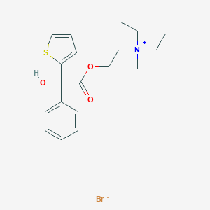 molecular formula C19H26BrNO3S B097226 Oxitefonium Bromide CAS No. 17692-63-6