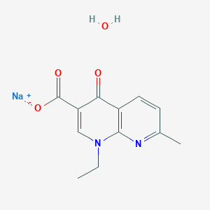 molecular formula C12H13N2NaO4 B097233 萘啶酸钠 CAS No. 15769-77-4