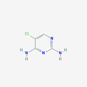 molecular formula C4H5ClN4 B097245 5-Chloropyrimidine-2,4-diamine CAS No. 18620-64-9