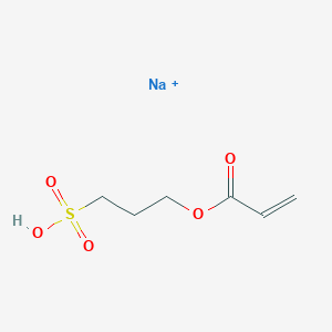molecular formula C6H10NaO5S+ B097258 Sodium 3-sulphonatopropyl acrylate CAS No. 15717-25-6