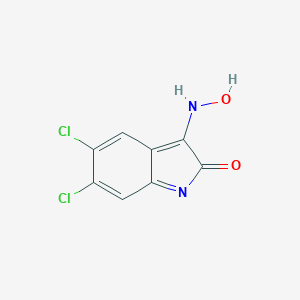 molecular formula C8H4Cl2N2O2 B097269 5,6-Dichloro-3-(hydroxyamino)-2H-indol-2-one CAS No. 18711-18-7