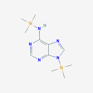 molecular formula C11H21N5Si2 B097287 9H-嘌呤-6-胺，N，9-双（三甲基甲硅烷基） CAS No. 17995-04-9