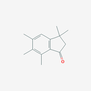 molecular formula C14H18O B097321 3,3,5,6,7-Pentamethyl-1-indanone CAS No. 16204-69-6