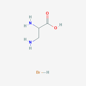 molecular formula C3H9BrN2O2 B097326 2,3-Diaminopropanoic acid hydrobromide CAS No. 18635-45-5