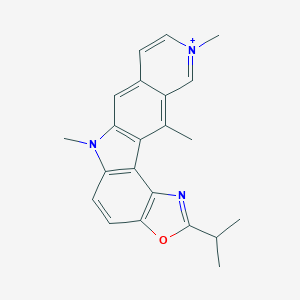 molecular formula C22H22N3O+ B009742 Isopropyloxazolopyridocarbazole CAS No. 104393-91-1