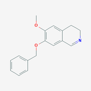 molecular formula C17H17NO2 B097427 7-苄氧基-6-甲氧基-3,4-二氢异喹啉 CAS No. 15357-92-3