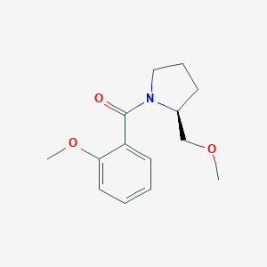molecular formula C14H19NO3 B009743 (S)-(-)-1-(2-Methoxybenzoyl)-2-(methoxymethyl)pyrrolidine CAS No. 102069-84-1