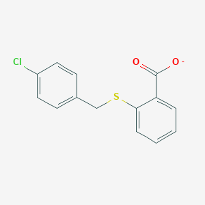 B097477 2-[(4-Chlorobenzyl)sulfanyl]benzenecarboxylic acid CAS No. 15887-84-0