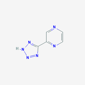 molecular formula C5H4N6 B097491 2-(2H-四唑-5-基)吡嗪 CAS No. 16289-54-6