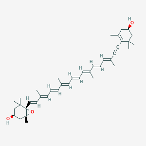 molecular formula C40H54O3 B097544 二叶黄质素 CAS No. 18457-54-0